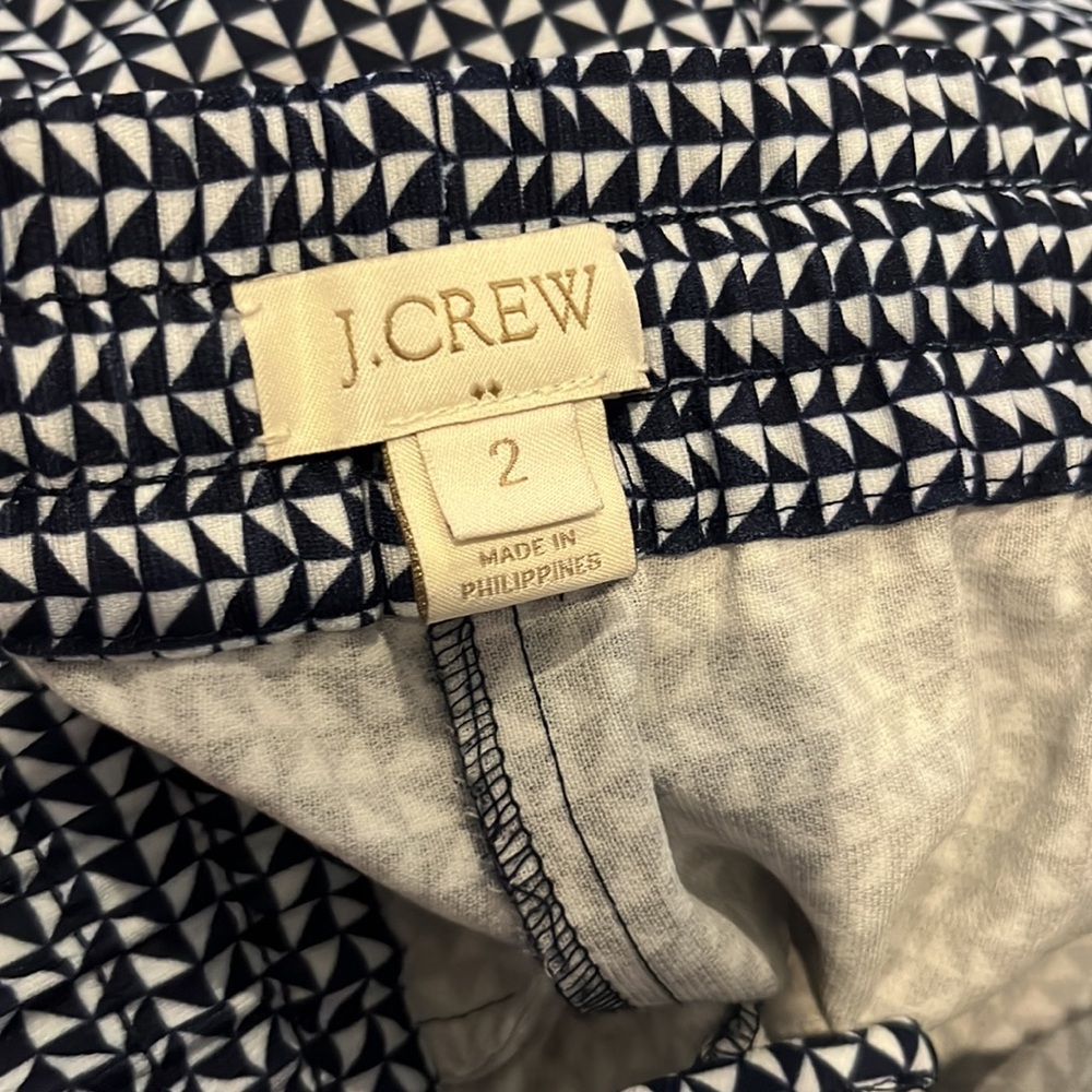 J. Crew Blue Design Pants - Picture 2 of 4
